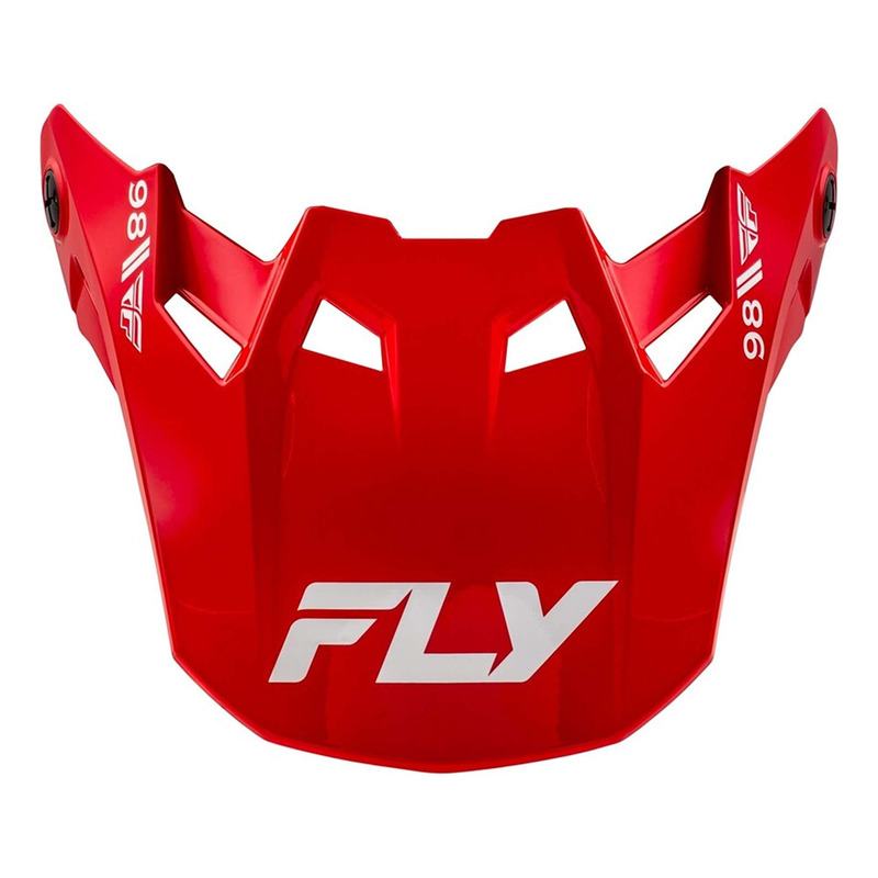 Visière Fly Racing Formula CC Objective rouge/blanc