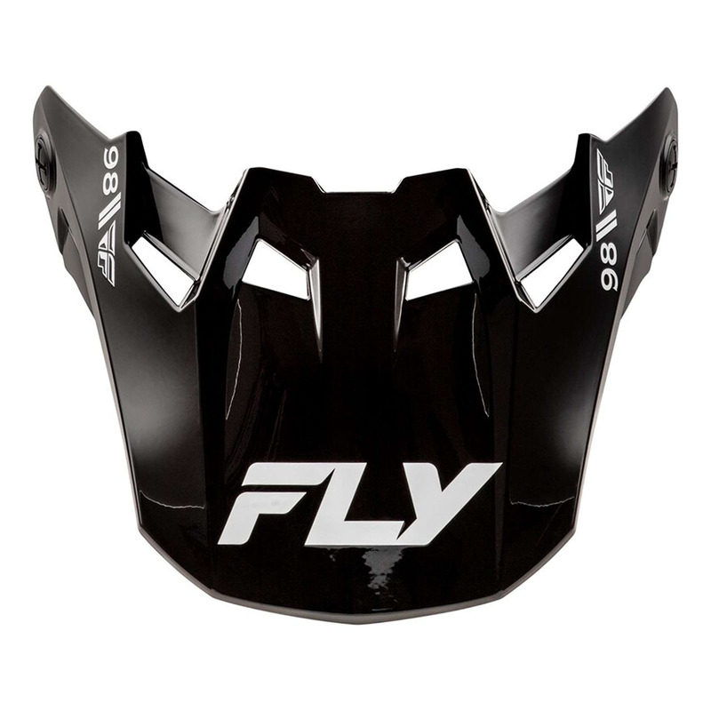 Visière Fly Racing Formula CC Objective noir/blanc