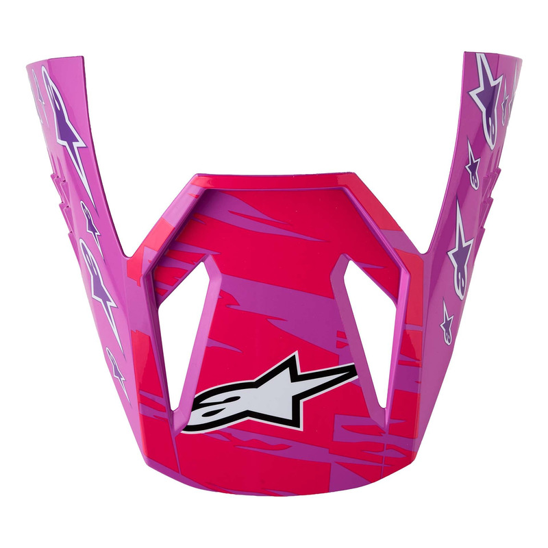 Visière pour casque cross Alpinestars SM3 Falcon purple/white/black/pink fluo glossy