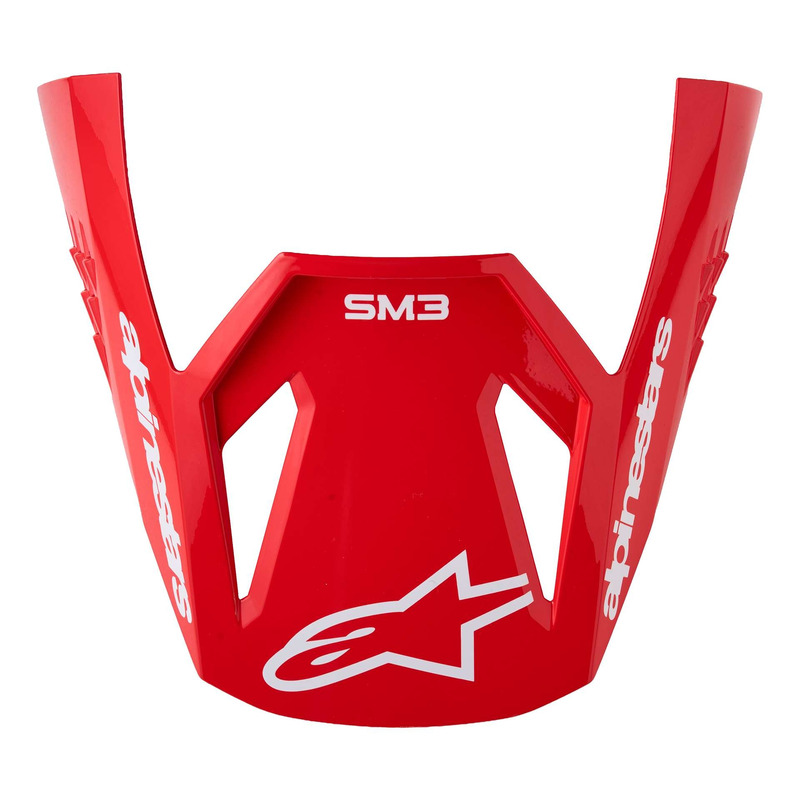 Visière pour casque cross Alpinestars SM3 Radium red/white glossy