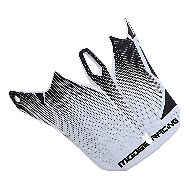Visière pour casque Moose Racing Agroid noir/blanc