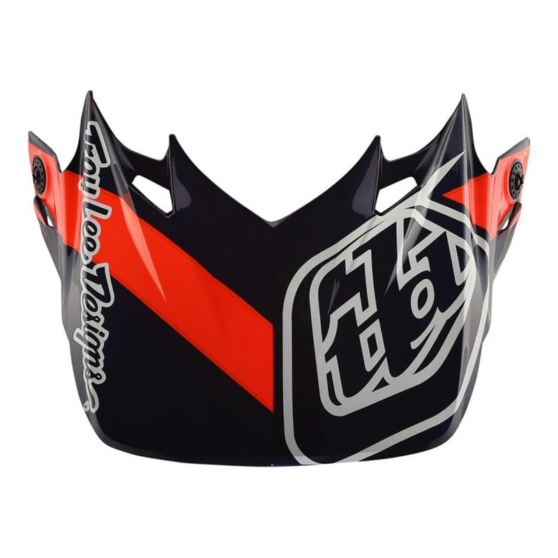 Visière Troy Lee Designs pour casque SE4 Streamline carbon navy/orang