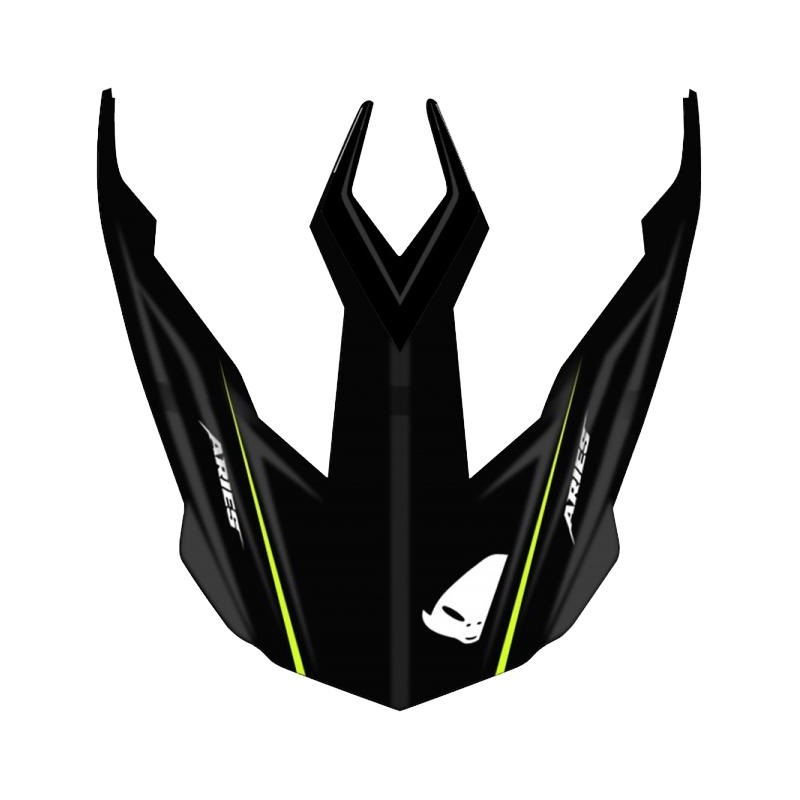 Visière Ufo pour casque Aries noire matte