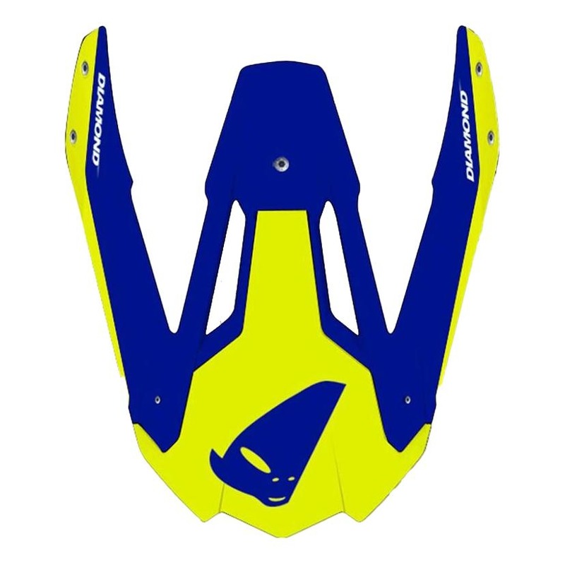 Visière Ufo pour casque Diamond jaune/bleu