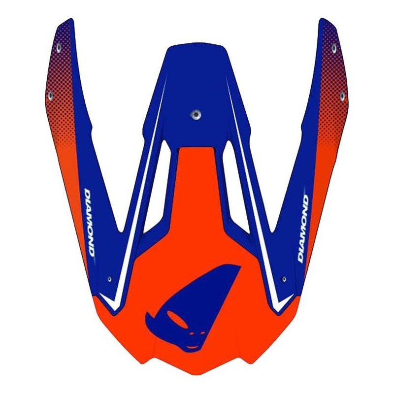 Visière Ufo pour casque Diamond rouge/bleu