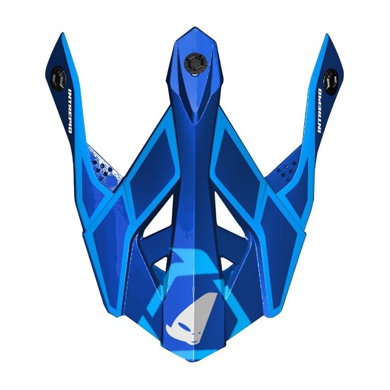 Visière Ufo pour casque Intrepid bleu/bleu clair
