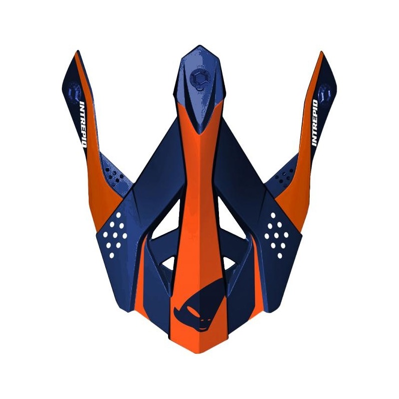 Visière Ufo pour casque Intrepid bleu/orange matte