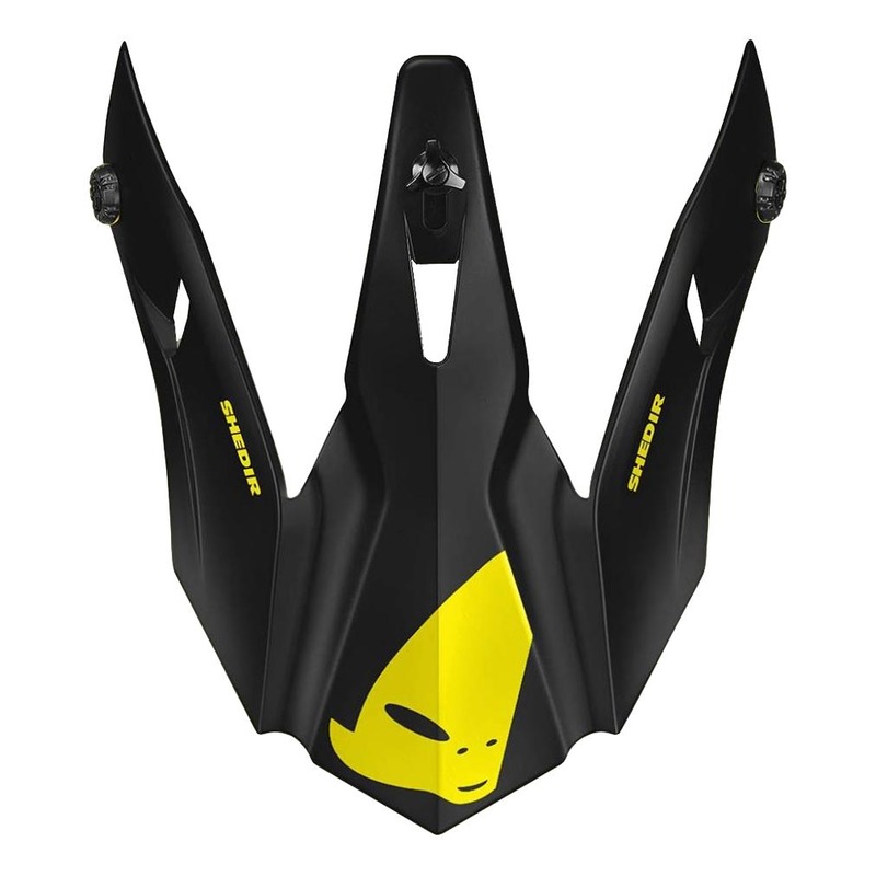 Visière Ufo pour casque Quiver Shedir noir/jaune
