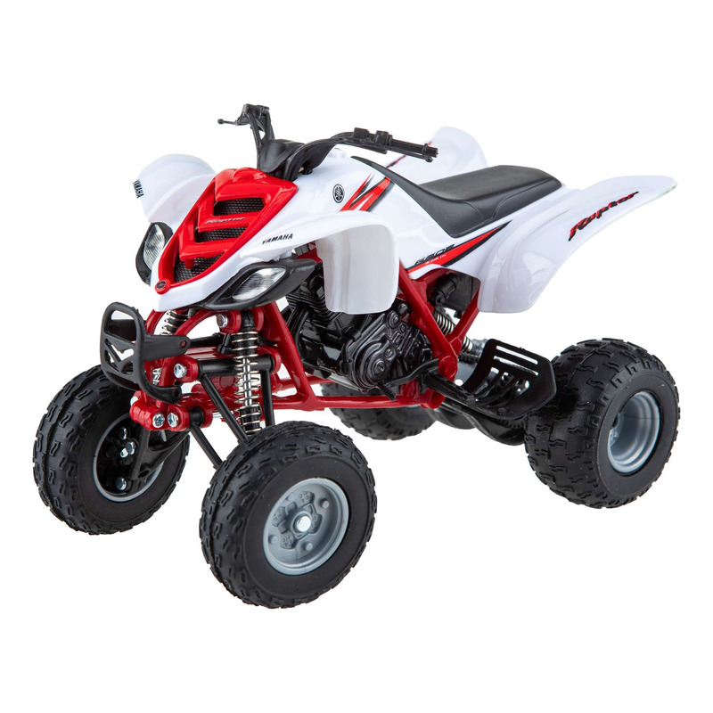 Yamaha quad 660 Raptor 2005 1:12 NewRay rouge/blanc