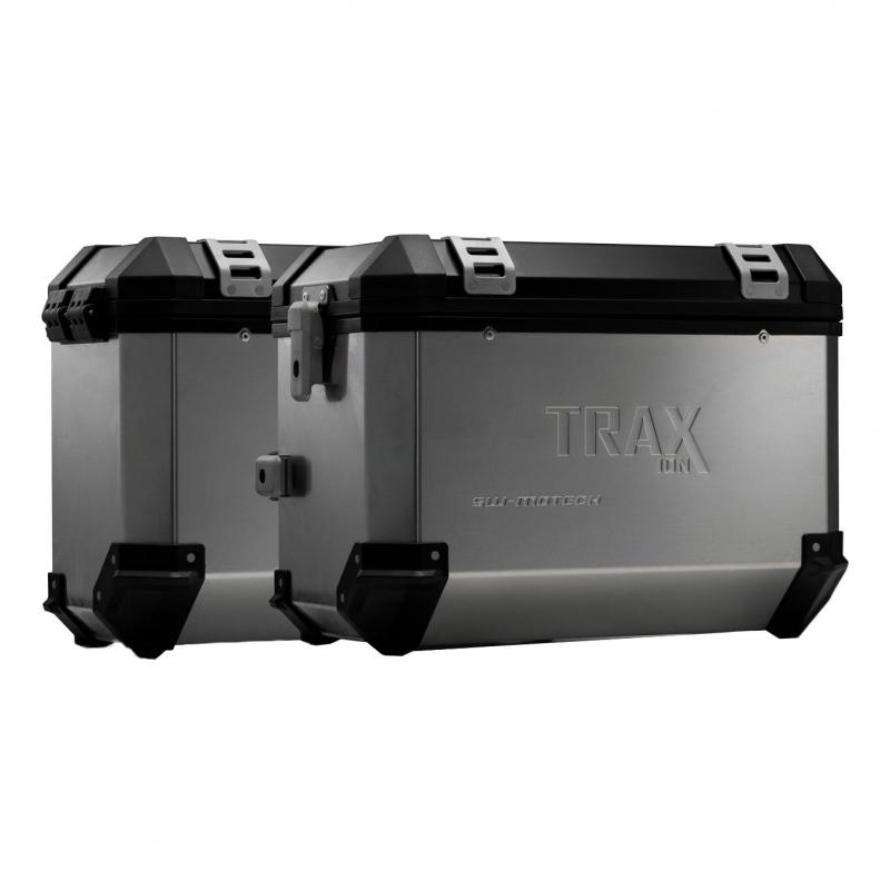 Kit valises SW-Motech Trax ADV 37L grises support PRO Kawasaki Versys
