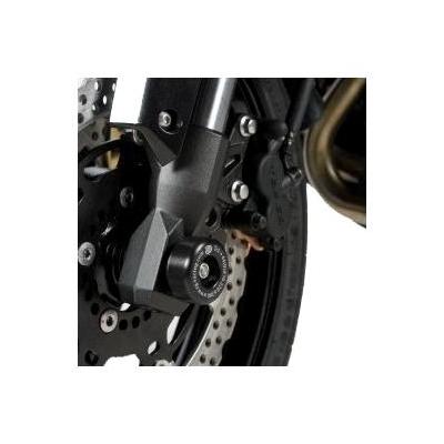 Tampons de protection de fourche R&G Racing noirs Kawasaki Versys 650 07-12