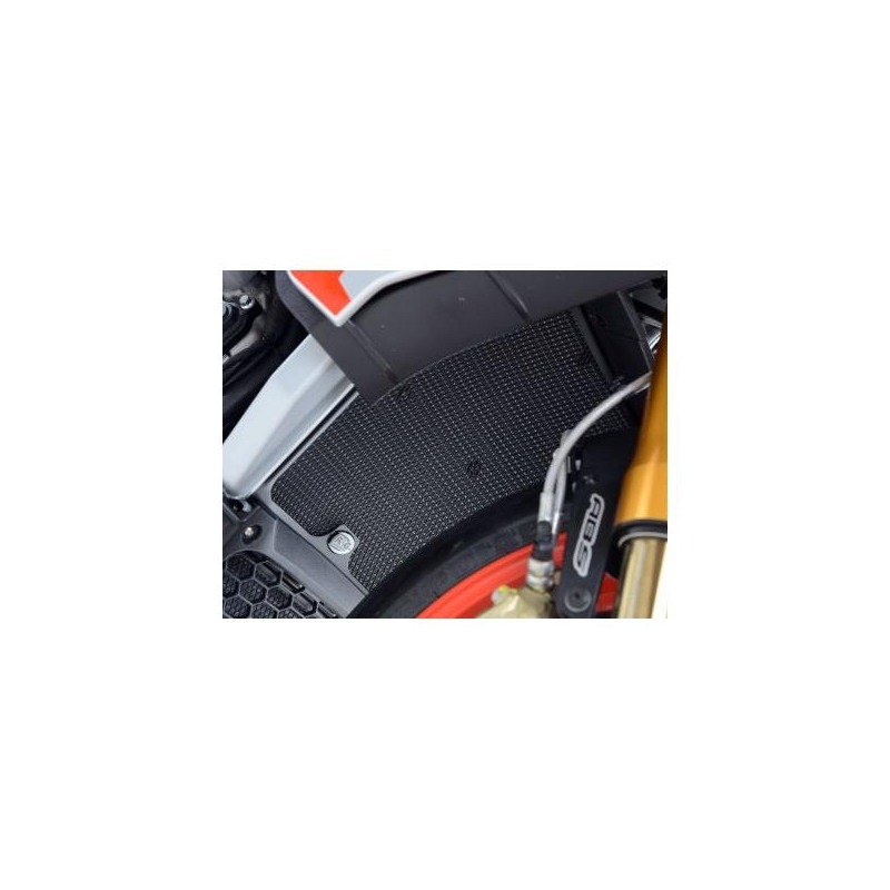 Protection de radiateur R&G Racing couleur titane Aprilia RSV4 1100 Factory 19-20