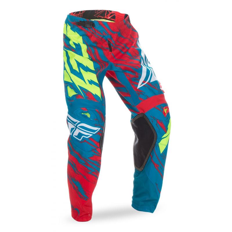 Pantalon cross enfant Fly Racing Kinetic rouge/bleu- US-24