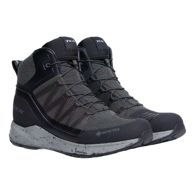 Baskets moto TCX Speedtrek Gore-Tex green/grey
