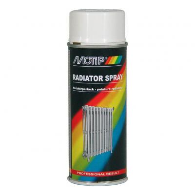 Bombe peinture radiateur Blanc brillant Motip 400 ml M04077