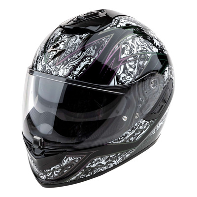 Casque intégral Scorpion Exo-1400 Evo II Air Fantasy noir/blanc