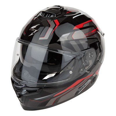 Casque intégral Scorpion Exo-GT SP Air Augusta noir/gris/rouge