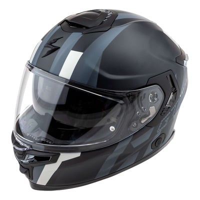 Casque intégral Scorpion Exo-GT SP Air Techlane noir mat/argent