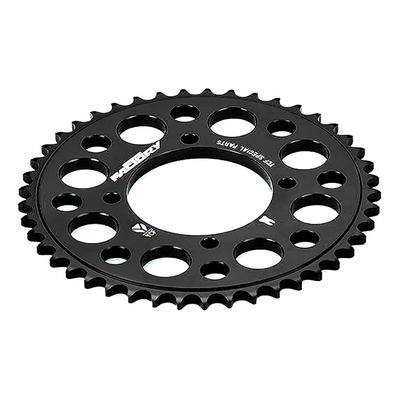 Couronne YCF en Aluminium Noir D36/420 - 4 Trous de Fixation
