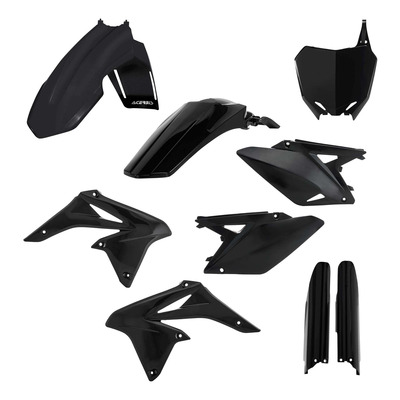 Kit Plastique Complet ACERBIS Type Origine Noir - Suzuki 250 RMZ 10-18