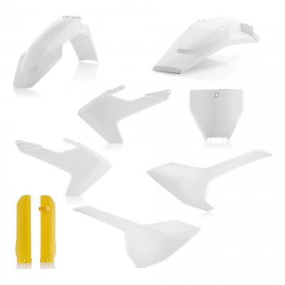 Kit plastiques complet Acerbis Husqvarna 250 FC 16-18 blanc/jaune (réplica 18)