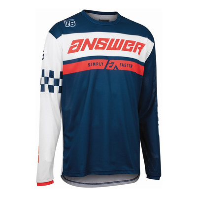 Maillot cross Answer A22 Arkon Octane bleu/blanc