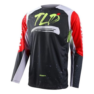 Maillot cross Troy Lee Designs GP Pro Partical black/glo red