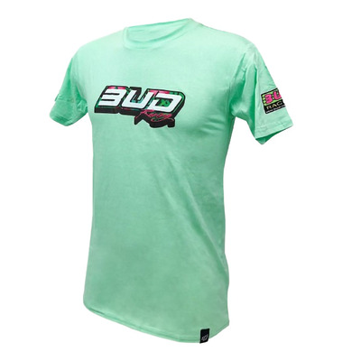 Tee-Shirt Bud Racing Logo menthe tropical