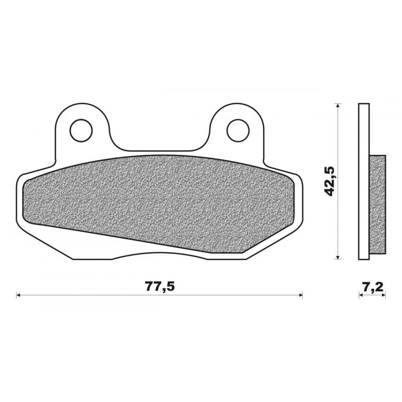 Plaquettes de Frein Newfren - Organique - FD0075BT