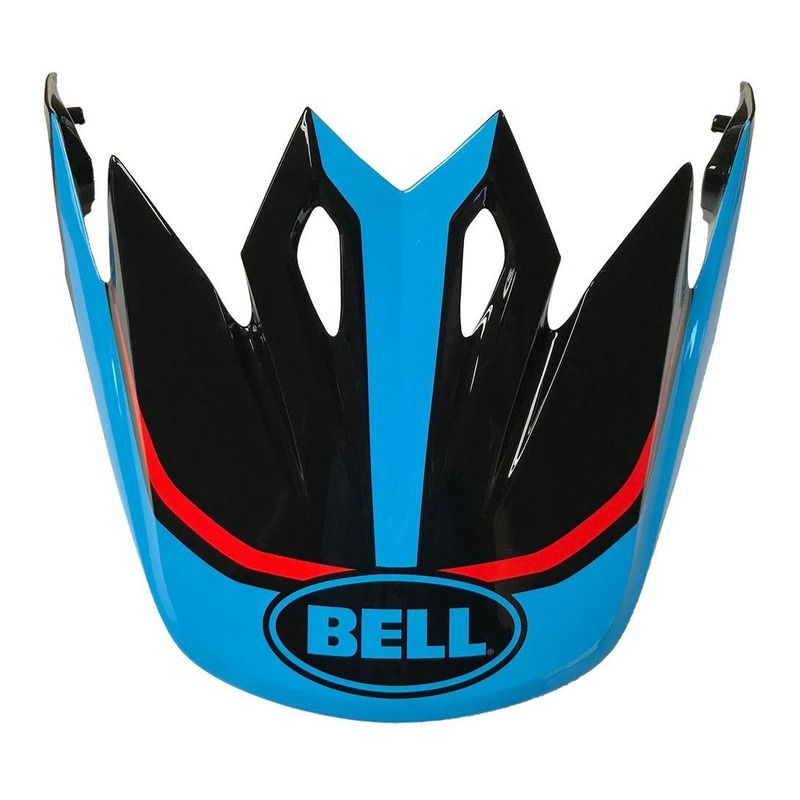Casquette de casque cross Bell MX-9 Adventure Torch cyan/rouge