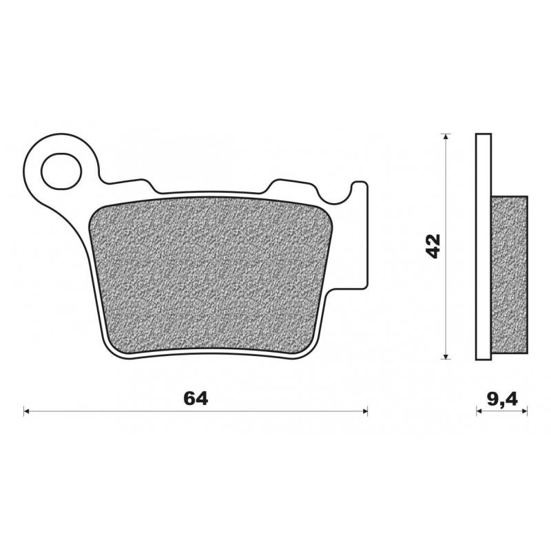 Plaquettes de frein Newfren FD0348BD pour Bmw G 450 X 08-11 / Ktm 125