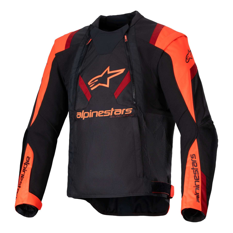 Blouson textile Alpinestars T-Stunt Air black/red fluo/dark red
