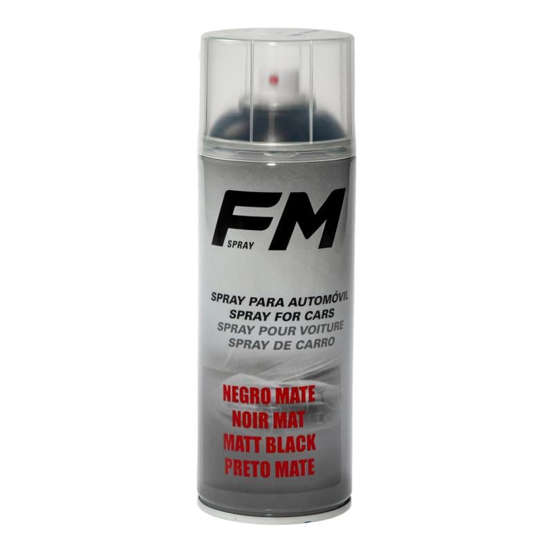 Bombe de peinture acrylique FM Spray noir mat 400ml