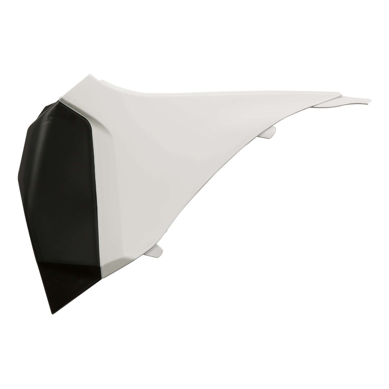 Caches de BoÃ®te Ã  Air ACERBIS Blanc / Noir - KTM 250 Ã  450 SXF 11-1