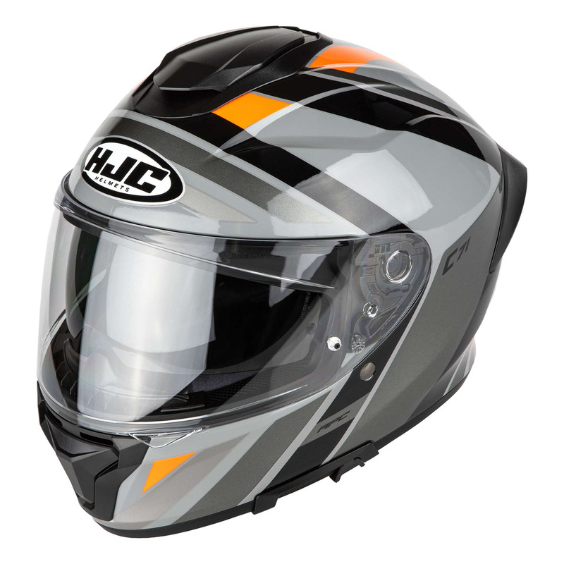 Casque intégral HJC C71 Faber MC7 noir/gris/orange brillant