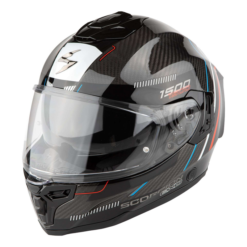 Casque intÃ©gral Scorpion Exo-1500 Carbon Air Zity noir/rouge/bleu- XS