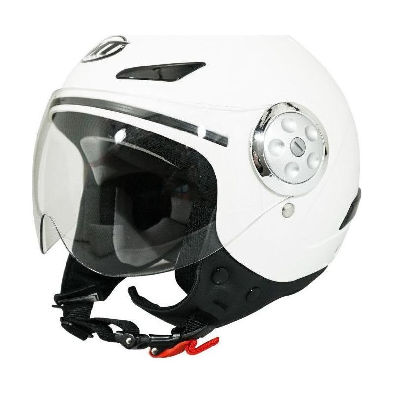 Casque jet enfant MT Helmets Urban Kid Uni blanc brillant- YS