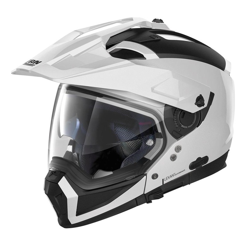 Casque trail transformable Nolan N70-2 X Classic N-Com Métal blanc- 2