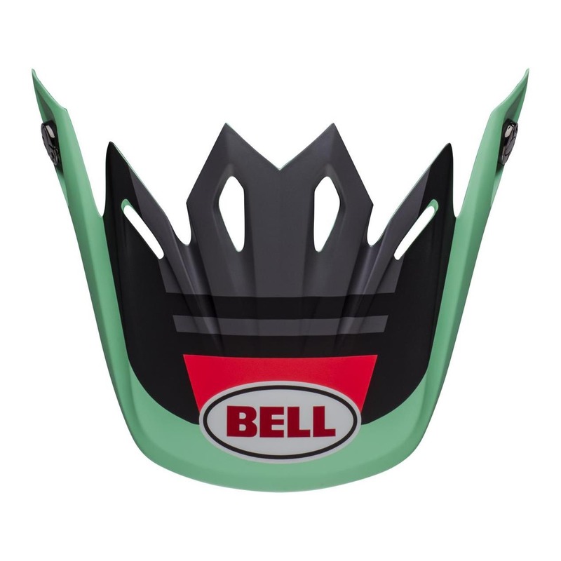 Casquette de casque cross Bell MX-9 Mips Prophecy vert/rouge/noir