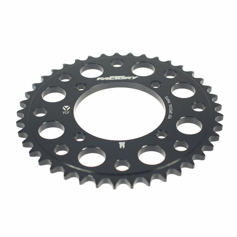 Couronne alu YCF Factory Special Parts 41 dents noire