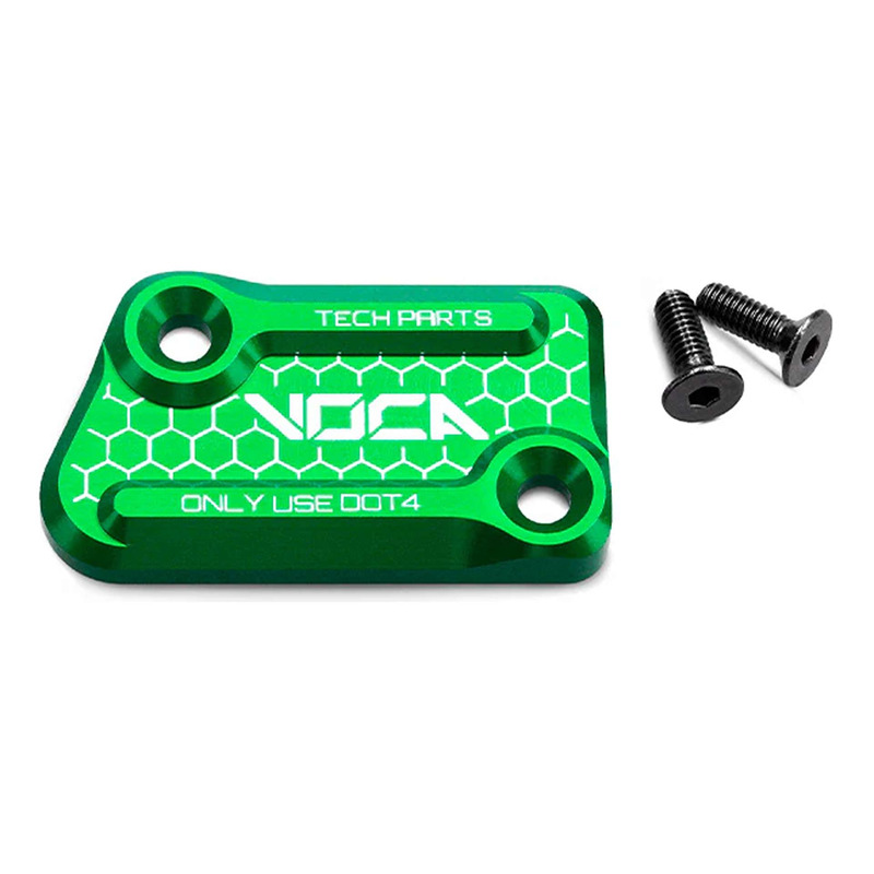 Couvercle de maître cylindre de frein Voca Racing alu CNC vert Rieju MRT/RR