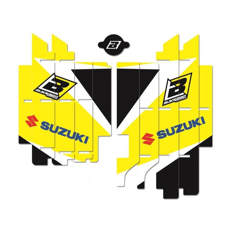 Kit déco de cache radiateur Blackbird Dream Graphic 3 Suzuki 450 RM-Z 18-20 jaune