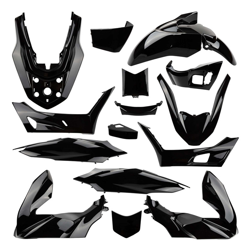 Kit plastique 14 pièces noir TNT Honda PCX 125 2021-23