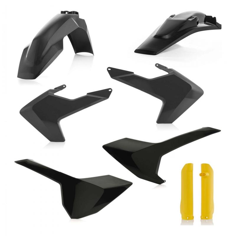 Kit plastiques Acerbis Husqvarna 250 FE 17-19 noir/jaune