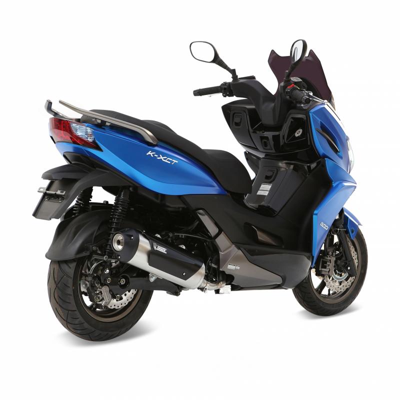 Ligne complète catalysée 1x1 MIVV URBAN inox brossé / ABS noir Kymc