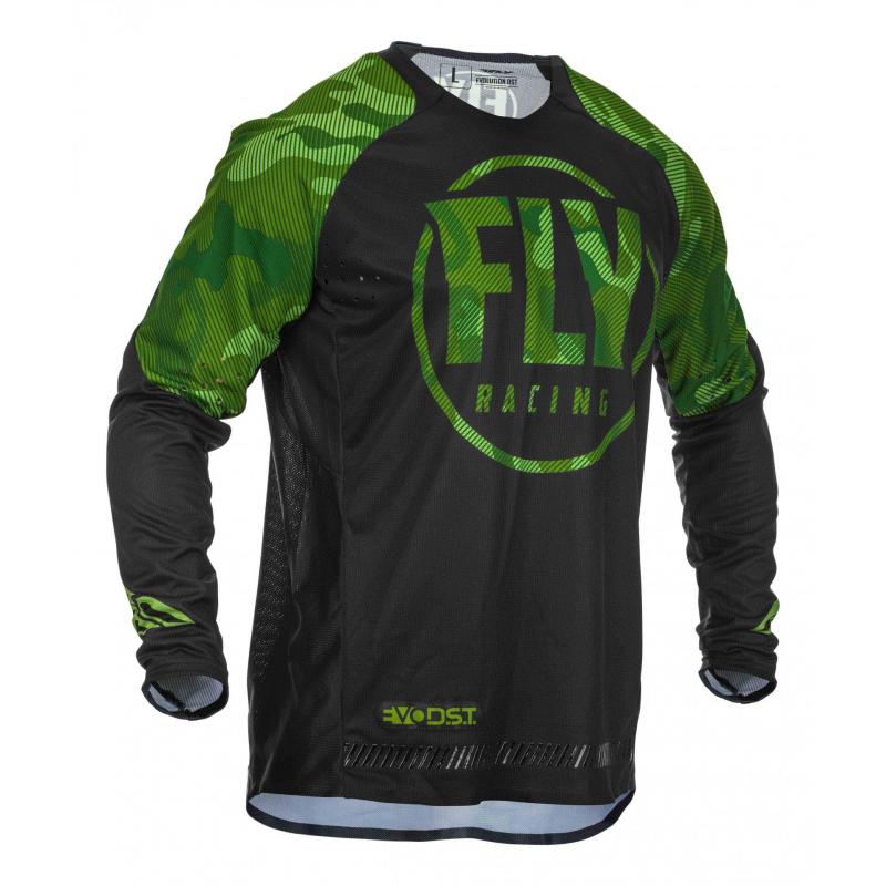 Maillot cross Fly Racing Evolution DST Racewear vert/noir- L