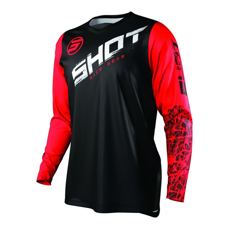 Maillot cross Shot Devo Slam rouge- S