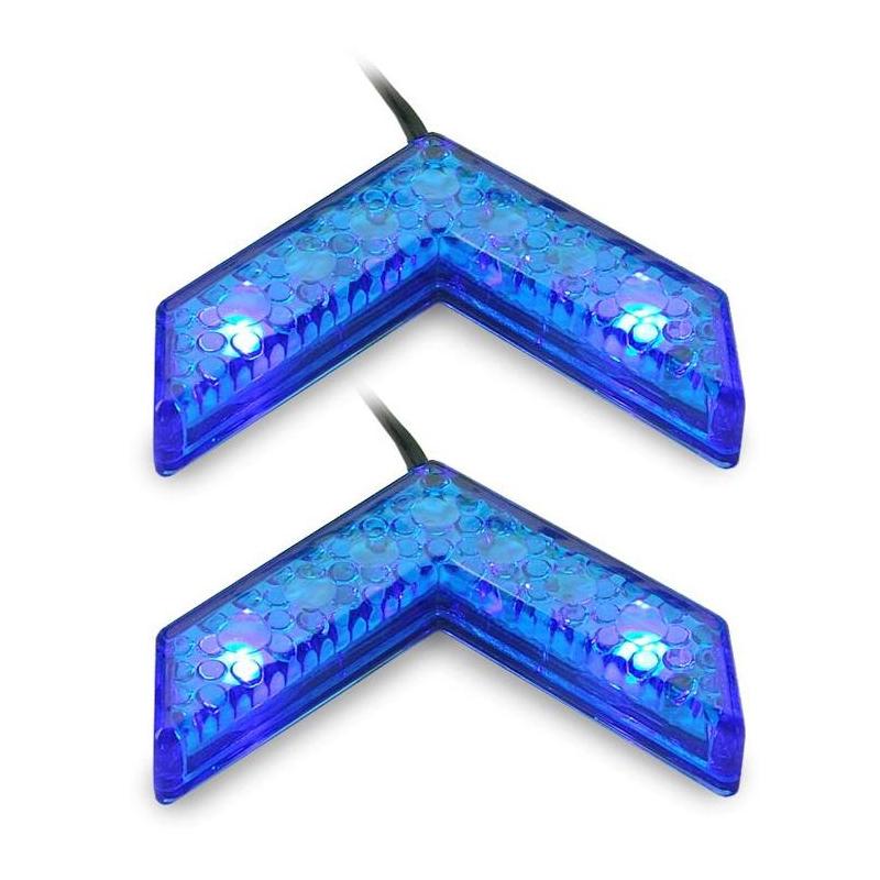 Paire leds Chevron- Bleu