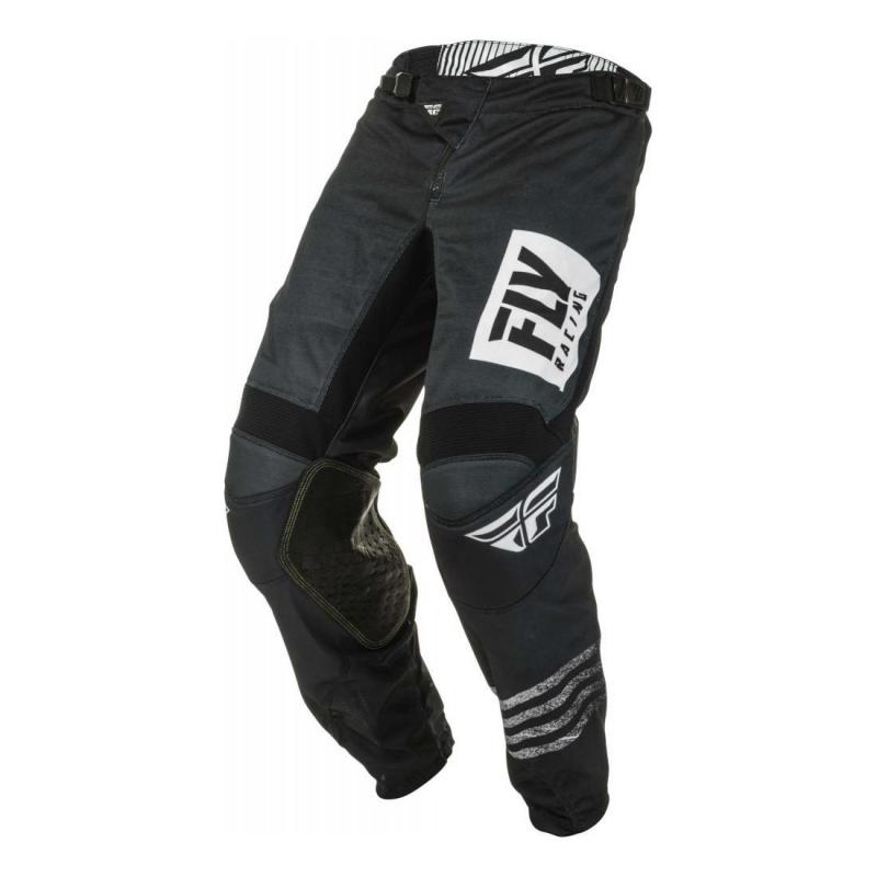 Pantalon cross Fly Racing Kinetic Mesh Noiz noir/blanc- 30