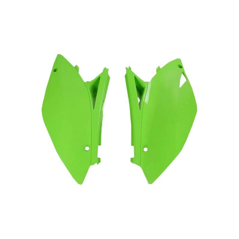 Plaque numéro latérale UFO Kawasaki 250 KX-F 09-11 vert (vert KX)
